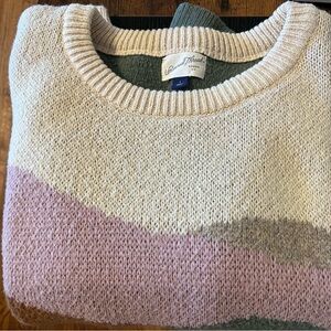 Women's Sweater by Universal Thread - Cream and Pink